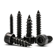 Black Oxide Carbon Steel M3 16mm Hex Socket Cap Head Self Tapping Screws Allen Key Screw